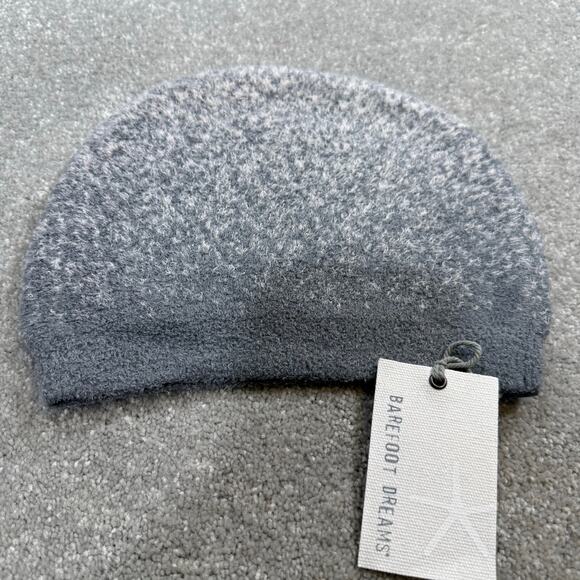 Barefoot Dreams NWT Cozy Chic Lite Confetti Beanie Hat Smokey Green Fog Gray - Picture 7 of 9